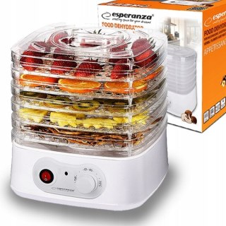 Suszarka Esperanza AppÉTissant 250W, 4 Sita, 8 Programów, Biały, 28 Cm