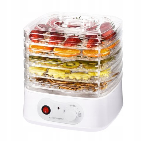 Suszarka Esperanza AppÉTissant 250W, 4 Sita, 8 Programów, Biały, 28 Cm