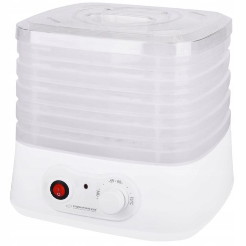 Suszarka Esperanza AppÉTissant 250W, 4 Sita, 8 Programów, Biały, 28 Cm