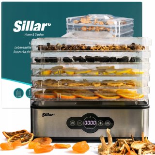 Suszarka Sillar Food Dryer 5 Sita Stalowe, Timer 30Min-99H, Temp. 35-70°C