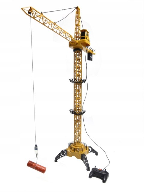 Zdalnie Sterowany Dźwig Żuraw 128Cm Z Pilotem Realistyczne Dźwięki Led