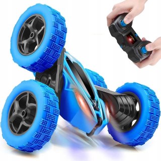 Zdalnie Sterowany Samochód Kaskaderski Stunt Car 360° Niebieski/Czerwony