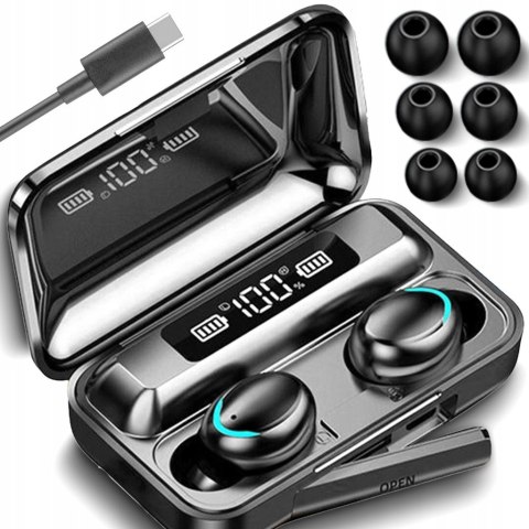 Bezprzewodowe Słuchawki Bluetooth 5.1 Tws Z Powerbankiem I Mikrofonem Ipx4