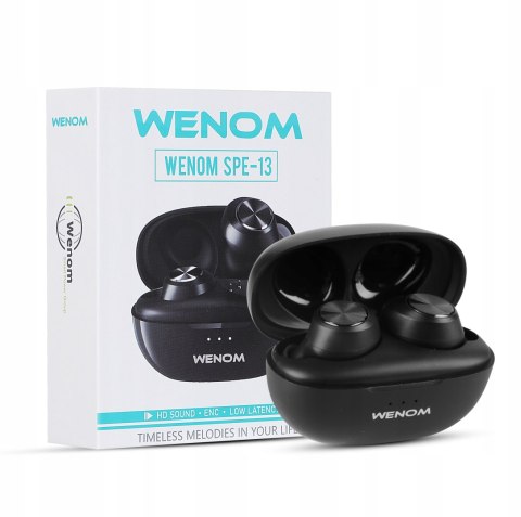 Bezprzewodowe Słuchawki Wenom Spe-13 Bluetooth Z Powerbankiem, Wodoodporne