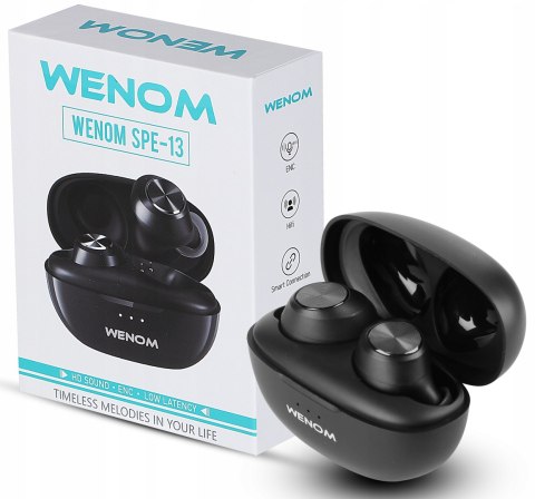 Bezprzewodowe Słuchawki Wenom Spe-13 Bluetooth Z Powerbankiem, Wodoodporne