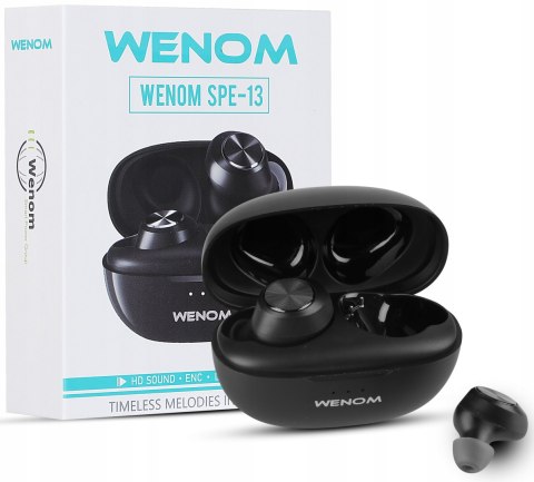 Bezprzewodowe Słuchawki Wenom Spe-13 Bluetooth Z Powerbankiem, Wodoodporne