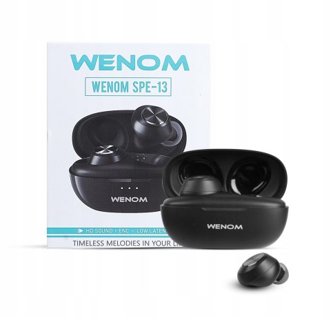 Bezprzewodowe Słuchawki Wenom Spe-13 Bluetooth Z Powerbankiem, Wodoodporne