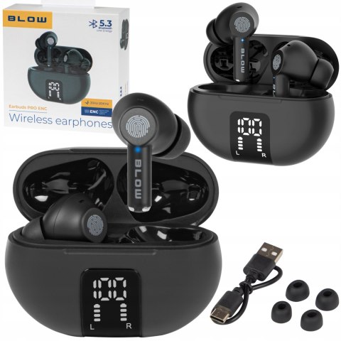 Blow Enc Bluetooth 5.3 Słuchawki Bezprzewodowe Anc Z Etui 3H Odtwarzania