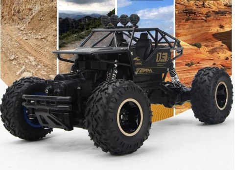 Duży Zdalnie Sterowany Samochód Monster Truck 4X4 Led - Metalowy 27Cm