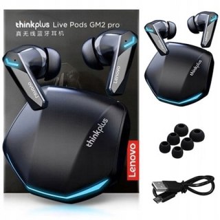 Lenovo Gm2 Pro Bluetooth 5.3 Słuchawki Douszne Hifi Wodoodporne 10Mm 6H