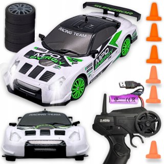 Rc Auto Drift 4X4 Zdalnie Sterowane, Nissan Gt-R, Pilot 2.4Ghz, Akumulator