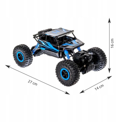 Samochód Zdalnie Sterowany 4X4 Terenowy Rc, Pilot, Akumulator Abs Niebieski