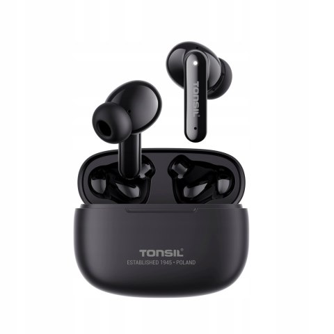 Słuchawki Bezprzewodowe Tonsil T50bt Czarne Bluetooth 5.3 Ipx5 Dokanałowe
