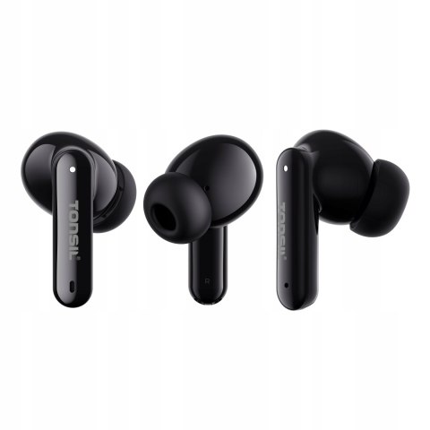 Słuchawki Bezprzewodowe Tonsil T50bt Czarne Bluetooth 5.3 Ipx5 Dokanałowe