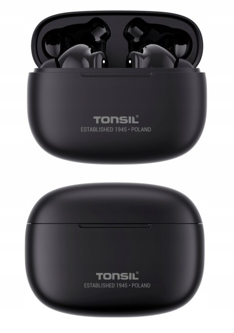 Słuchawki Bezprzewodowe Tonsil T50bt Czarne Bluetooth 5.3 Ipx5 Dokanałowe