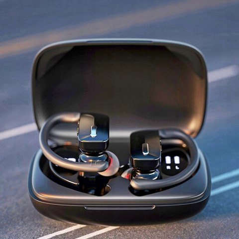 Słuchawki Bluetooth 5.3 Sportowe, Wodoodporne, Powerbank Led 600Mah