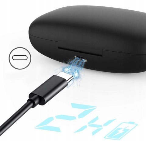 Słuchawki Bluetooth 5.3 Sportowe, Wodoodporne, Powerbank Led 600Mah