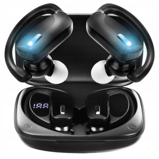 Słuchawki Douszne Bluetooth 5.3 Deep Bass, Wodoodporne, 5H Grania, Led