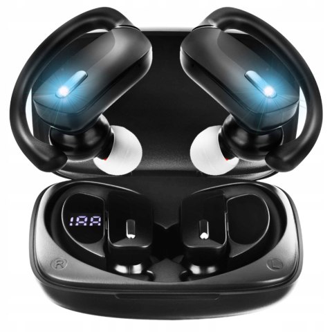 Słuchawki Douszne Bluetooth 5.3 Deep Bass, Wodoodporne, 5H Grania, Led