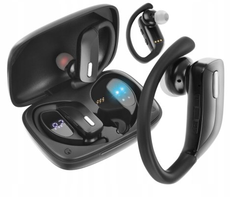 Słuchawki Douszne Bluetooth 5.3 Deep Bass, Wodoodporne, 5H Grania, Led