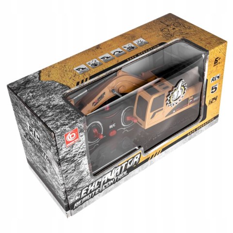 Zdalnie Sterowana Koparka-Spychacz 2W1 1:24, Akumulator 800Mah, 2.4Ghz