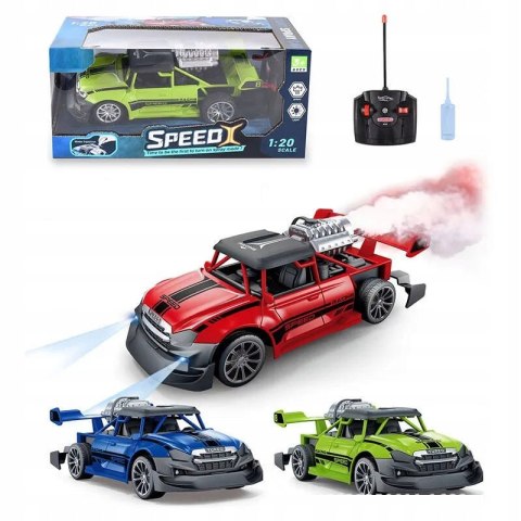 Zdalnie Sterowane Auto R/C Z Efektem Dymu I Świateł Led 20 Km/H, 3 Kolory