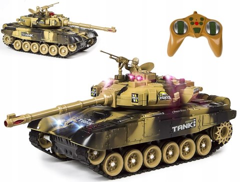 Zdalnie Sterowany Czołg War Tank 360º Z Efektami Świetlnymi I Dźwiękowymi