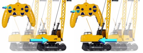 Zdalnie Sterowany Dźwig Żuraw Dla Dzieci Z Pilotem 49Cm Abs 680° Obrót