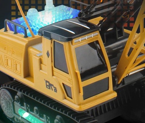 Zdalnie Sterowany Dźwig Żuraw Dla Dzieci Z Pilotem 49Cm Abs 680° Obrót
