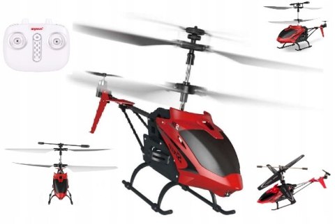 Zdalnie Sterowany Helikopter Dron Syma S5h, Czerwony, 2.4Ghz, Led, Hover
