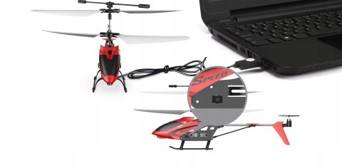 Zdalnie Sterowany Helikopter Dron Syma S5h, Czerwony, 2.4Ghz, Led, Hover