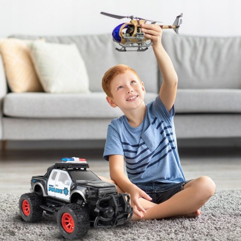 Zdalnie Sterowany Jeep Policyjny Rc Dla Dzieci, Terenowy, Skala 1:22, 6+