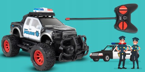 Zdalnie Sterowany Jeep Policyjny Rc Dla Dzieci, Terenowy, Skala 1:22, 6+
