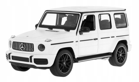 Zdalnie Sterowany Mercedes-Amg G63 1:14 Led, Gumowe Koła, Abs, Białe Auto