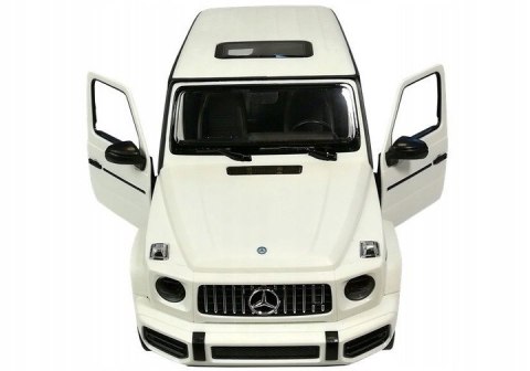 Zdalnie Sterowany Mercedes-Amg G63 1:14 Led, Gumowe Koła, Abs, Białe Auto