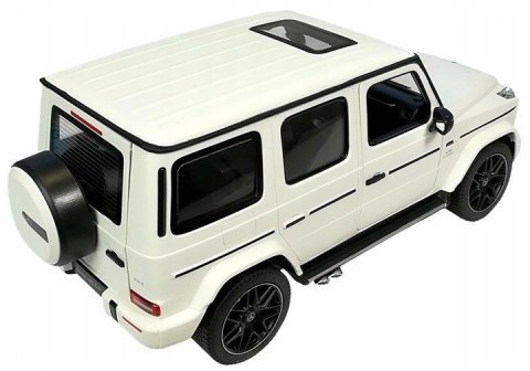 Zdalnie Sterowany Mercedes-Amg G63 1:14 Led, Gumowe Koła, Abs, Białe Auto