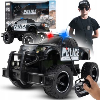 Zdalnie Sterowany Policyjny Monster Truck Hummer Z Efektami Dźwiękowymi