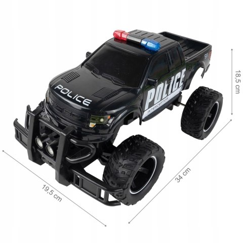 Zdalnie Sterowany Policyjny Monster Truck Hummer Z Efektami Dźwiękowymi