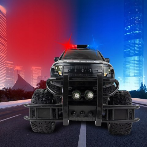 Zdalnie Sterowany Policyjny Monster Truck Hummer Z Efektami Dźwiękowymi