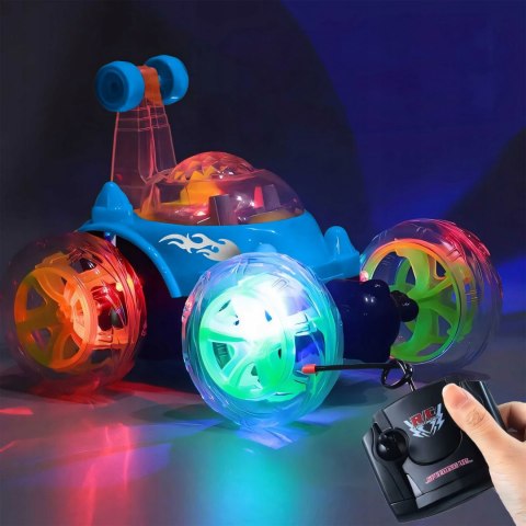 Zdalnie Sterowany Samochód Kaskaderski Twister 360° Led 27Mhz Dla Dzieci