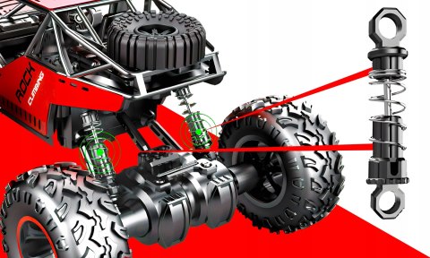 Zdalnie Sterowany Samochód Terenowy 4X4 Electo, Akumulator, 100M Zasięg