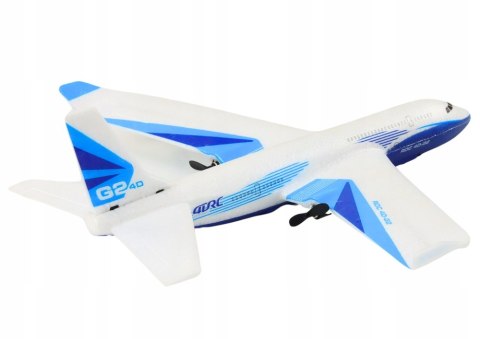 Zdalnie Sterowany Samolot R/C 4D-G2 Led 38Cm Realistyczny Model 14+ Biały