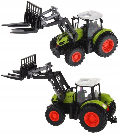 Zdalnie Sterowany Traktor Z Przyczepą I Zgrabiarką Dla Dzieci 3+ 1:24 Usb