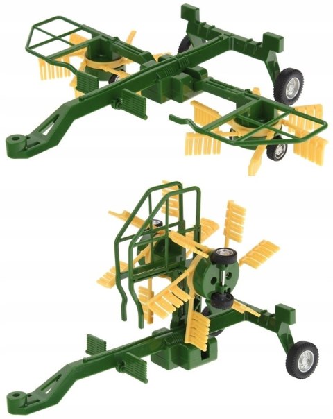 Zdalnie Sterowany Traktor Z Przyczepą I Zgrabiarką Dla Dzieci 3+ 1:24 Usb
