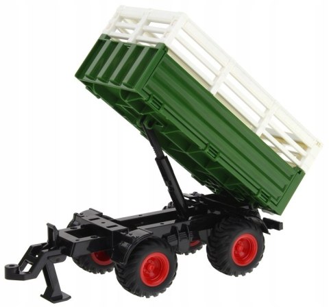 Zdalnie Sterowany Traktor Z Przyczepą I Zgrabiarką Dla Dzieci 3+ 1:24 Usb