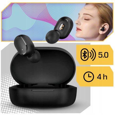 Xiaomi Earbuds Basic 2 Bezprzewodowe, Redukcja Szumów, Bluetooth 5.0 Czarne