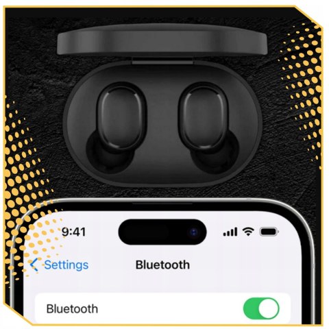 Xiaomi Earbuds Basic 2 Bezprzewodowe, Redukcja Szumów, Bluetooth 5.0 Czarne