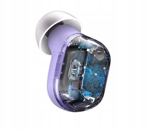 Baseus Encok Wm01 Tws Fioletowe Słuchawki Bluetooth 5.0 Z Mikrofonem Hd