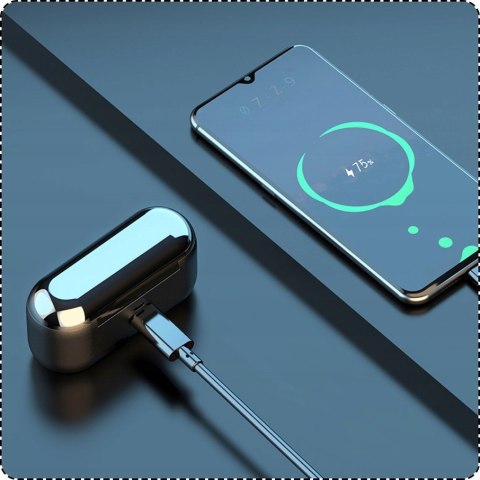 Bezprzewodowe Słuchawki Bluetooth 5.1 Z Powerbankiem I Dotykowym Sterowaniem