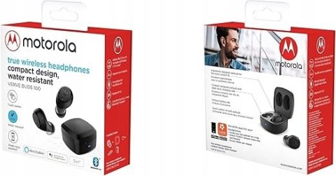 Bezprzewodowe Słuchawki Bluetooth Motorola Verve Buds 100 Ipx5 14H Czarne